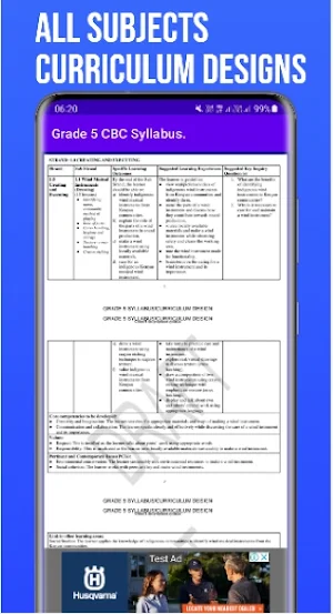 Grade 5 CBC Syllabus Guide Screenshot 2