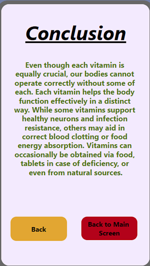 Healthy Vitamins App by Anisha Screenshot 1