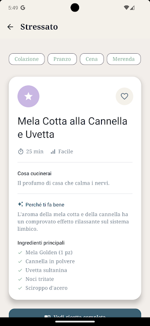 CalmFoodie: Ricette Semplici Screenshot 1
