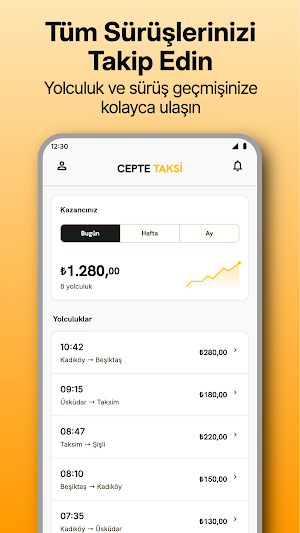 Cepte Taksi Sürücü Screenshot 1