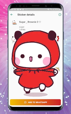 Animated Sugar-Brownie sticker Screenshot 3