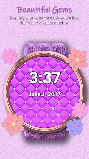 WFAM Beautiful Gems Watch Face Screenshot 0