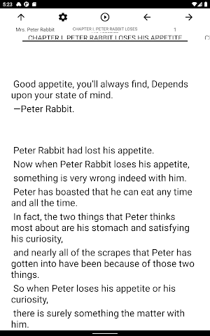 Book, Mrs. Peter Rabbit Screenshot 3