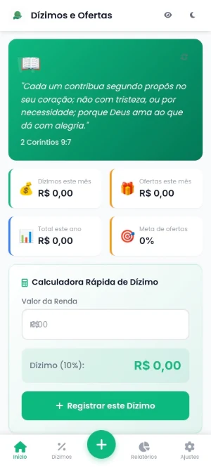 Dízimos e Ofertas Screenshot 0