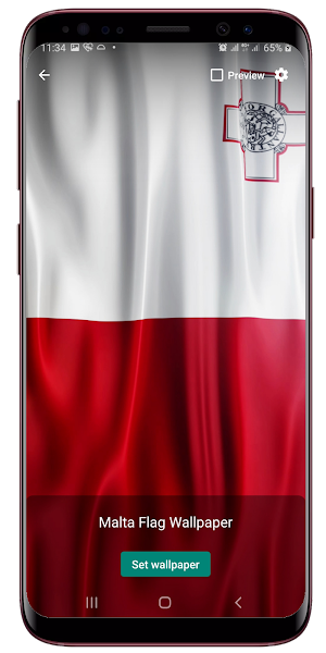 Malta Flag Live Wallpaper Screenshot 1