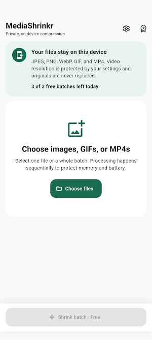 MediaShrinkr Screenshot 2