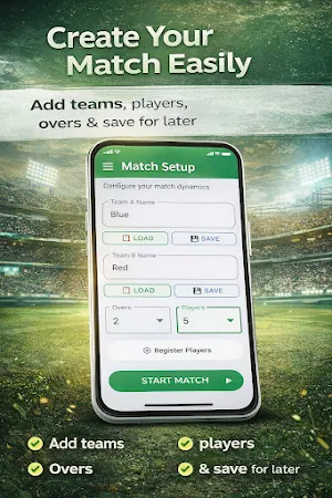 Gully Cricket Scorer Screenshot 1