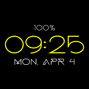 Big Font Watchface for Wear OS Screenshot 3