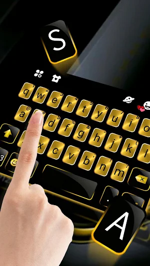 Gold Metal Business Keyboard Theme Screenshot 1