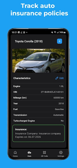 AutoVault – Car Service Book Screenshot 1