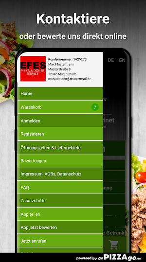 Efes Pizza - Döner Service Gee Screenshot 2