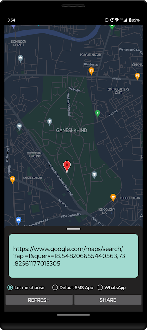 Share My Location Link Screenshot 1