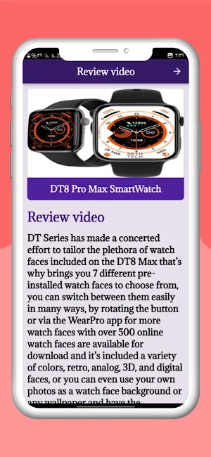 DT8 Pro Max SmartWatch Guide Screenshot 2