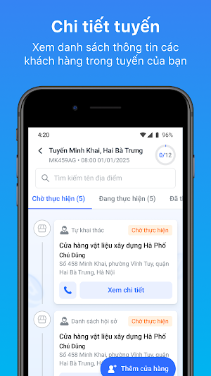 TCB Sales App Screenshot 1