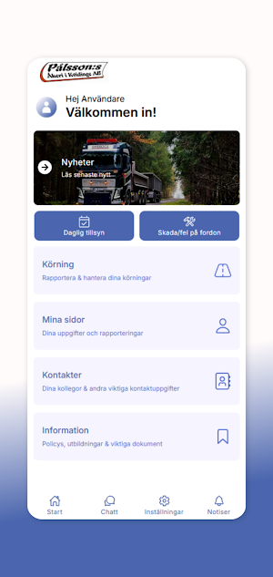 Pålssons Åkeri i Kvidinge Screenshot 0