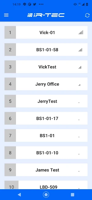 IR-TEC sensor config Screenshot 0