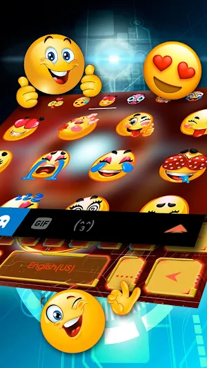 Iron Tech Keyboard Theme Screenshot 2