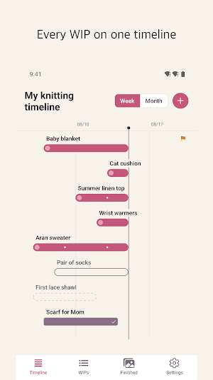 Yarnline: Knitting WIP Tracker Screenshot 0