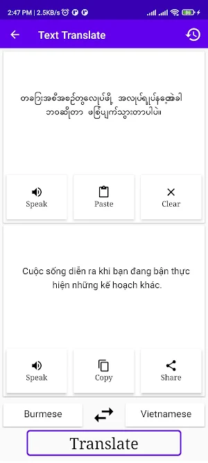 Burmese Vietnamese Translator Screenshot 0