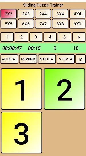 Sliding Number Puzzle Trainer Screenshot 1