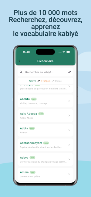 Dictionnaire Kabiyè Screenshot 0