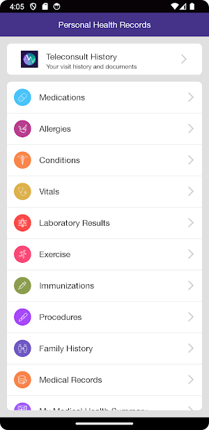 VNET TeleHealth Screenshot 2