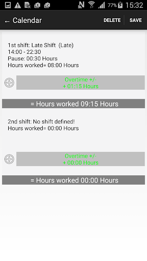 Roster-Calendar Classic Screenshot 1