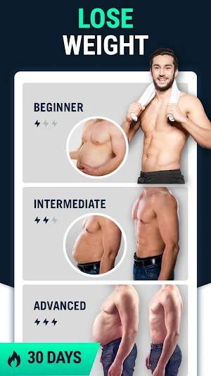 Lose Weight App for Men - Weight Loss in 30 Days Screenshot 0