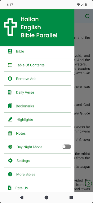 Italian English Bible Parallel Screenshot 1