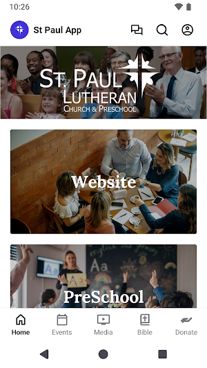 St Paul Lutheran, Amherst OH Screenshot 2