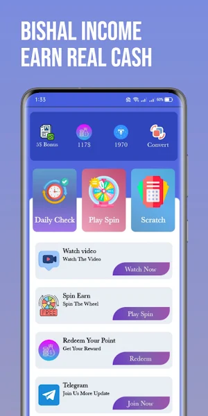 Bishal Income - Earn Real Cash Screenshot 0