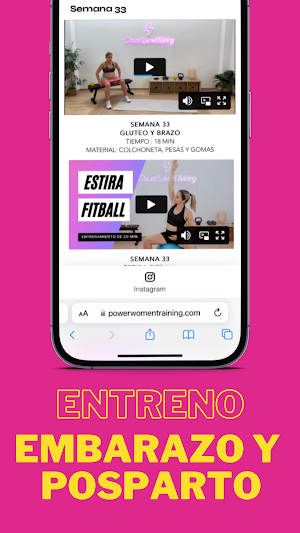 PowerWomenTraining Screenshot 1