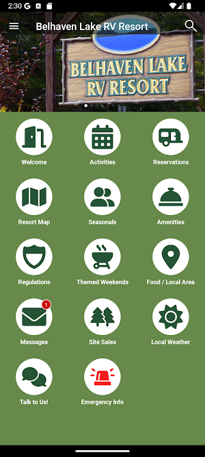Belhaven Lake RV Resort Screenshot 0
