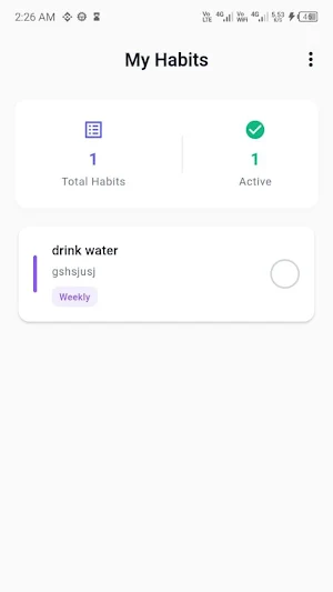 StepWise - Habit Tracker Screenshot 1