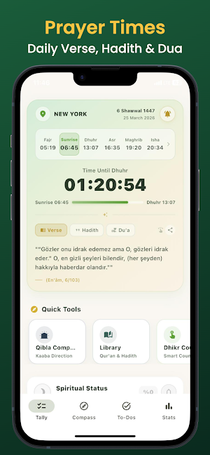Taqwa: Prayer Times & Quran Screenshot 0