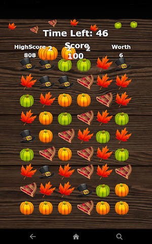 Thanksgiving Retro Match 3 Game Screenshot 1
