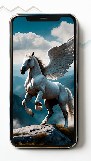 Celestial Pegasus HD Wallpaper Screenshot 1