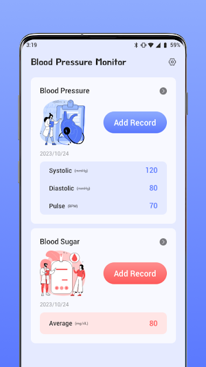 Blood Pressure Monitor Screenshot 1