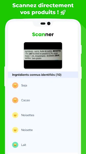 Histamine intolérance scanner Screenshot 1