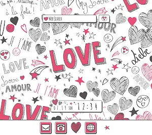 Hearts & Love Theme Screenshot 0
