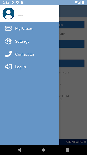 Connect Transit Ticketing Screenshot 1
