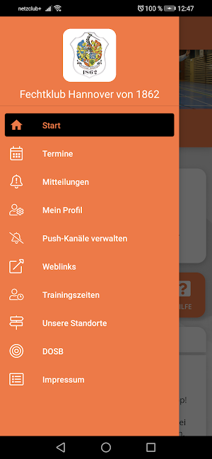 Fechtklub Hannover von 1862 Screenshot 2