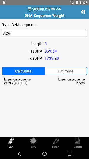 Molecular Weight Calculator Screenshot 0