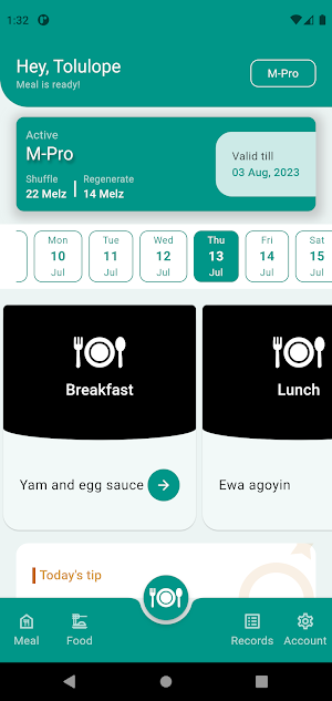 Mealble Screenshot 2