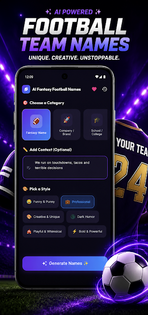 AI Fantasy Football Names Screenshot 0