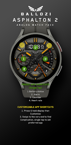 BALLOZI ASPHALTON 2 Watch Face Screenshot 3