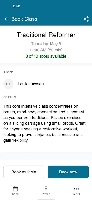Renegade Pilates Screenshot 2