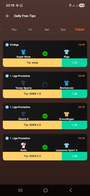 Correct Score Screenshot 2