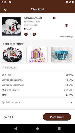 Eatance Cakeshop Screenshot 3
