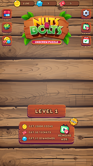 Nuts & Bolts Unscrew It Puzzle Screenshot 0